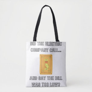 Bolsa Tote Dizendo coisas engraçadas de Pai 