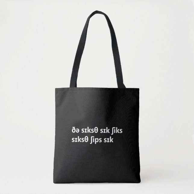 Bolsa Tote Dizendo Trabalenguas - Ovelhas do Xeque (Frente)