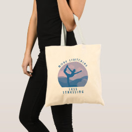 Bolsa Tote Dizendo Yoga Moderno Yoga Asana no Pôr do Sol Tote