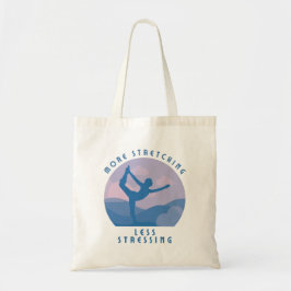 Bolsa Tote Dizendo Yoga Moderno Yoga Asana no Pôr do Sol Tote