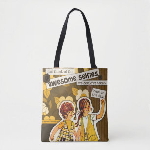 Bolsa Tote Do "Da arte Sewing do teste padrão vintage sacola