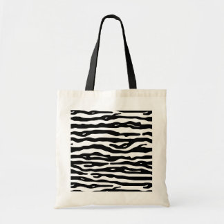 Bolsa Tote Do preto animal do impressão da zebra teste padrão