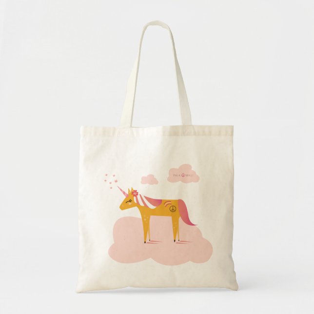 Bolsa Tote Do "saco de Paia unicórnio" (Frente)