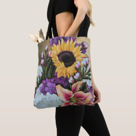 Bolsa Tote Do "sacola floral do buquê do fim verão"