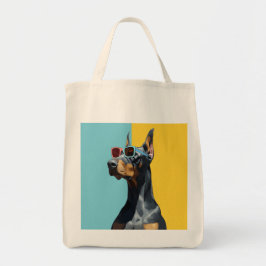 Bolsa Tote Doberman legal com óculos de sol