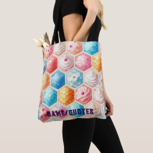 Bolsa Tote Doce Design Sem Costura de Colmeia