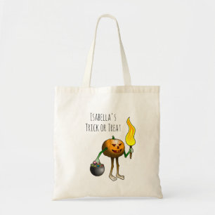 Bolsa Tote Doce ou travessura com Jack O'lantern
