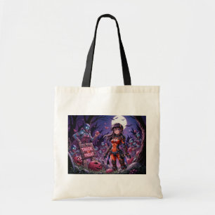 Bolsa Tote Doce ou Travessura Zumbis do Halloween Distribuind