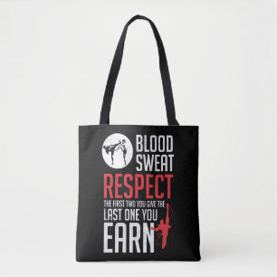 Bolsa Tote Doce Sangue Respeite taekwondo judo