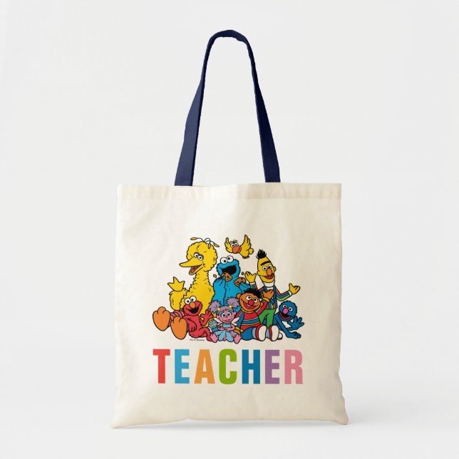 Bolsa Tote Docente de Sésamo Street Pals (Frente)