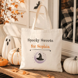 Bolsa Tote Doces Assustadores Personalizados para Crianças –