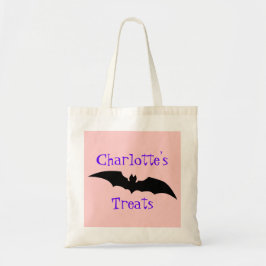 Bolsa Tote Doces de Halloween de Morcego Preto Gigante