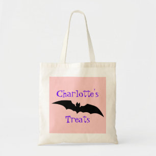 Bolsa Tote Doces de Halloween de Morcego Preto Gigante