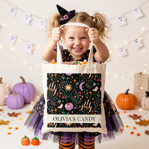 Bolsa Tote Doces de Halloween Luxuosos para Truque ou Tratame