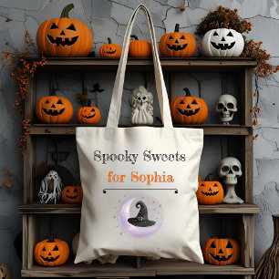 Bolsa Tote Doces personalizados para crianças - Dia das Bruxa
