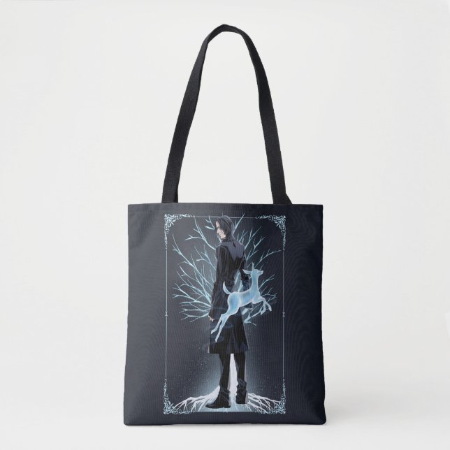 Bolsa Tote Doe Patronus do Anime Severus Snape (Frente)