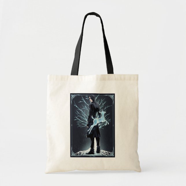 Bolsa Tote Doe Patronus do Anime Severus Snape (Frente)
