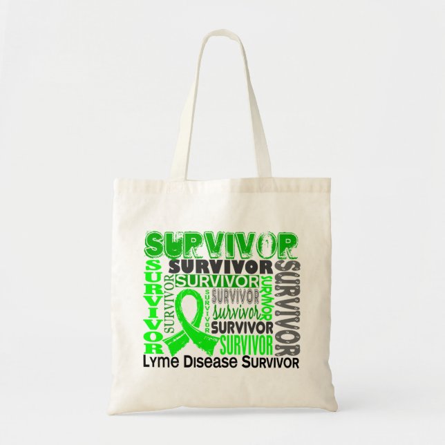 Bolsa Tote Doença de Lyme do sobrevivente 10 (Frente)