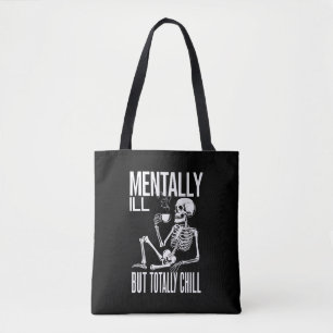 Bolsa Tote Doente Mental Mas Totalmente Tranquilo Fantasia de