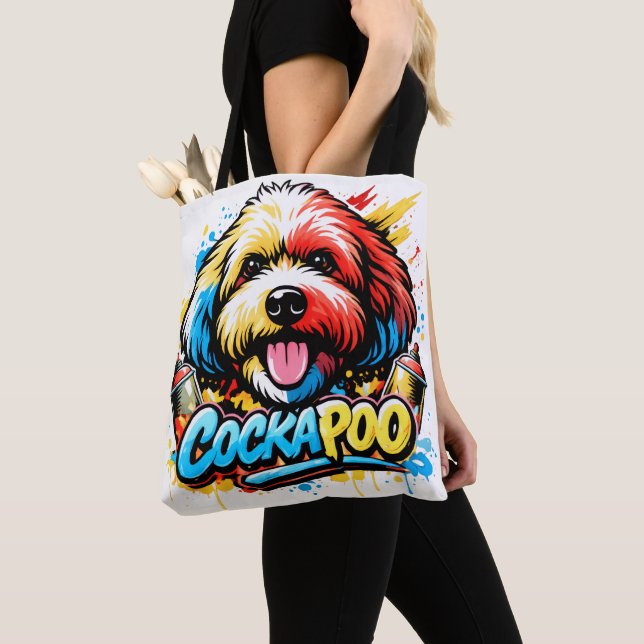Bolsa Tote Dog Lover Cockapoo Gift Dog Owner  (Close Up)
