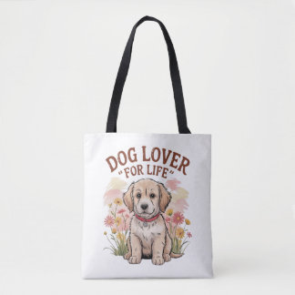 Bolsa Tote "Dog Lover For Life"