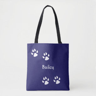 Bolsa Tote Dog Paw Imprime Modelo