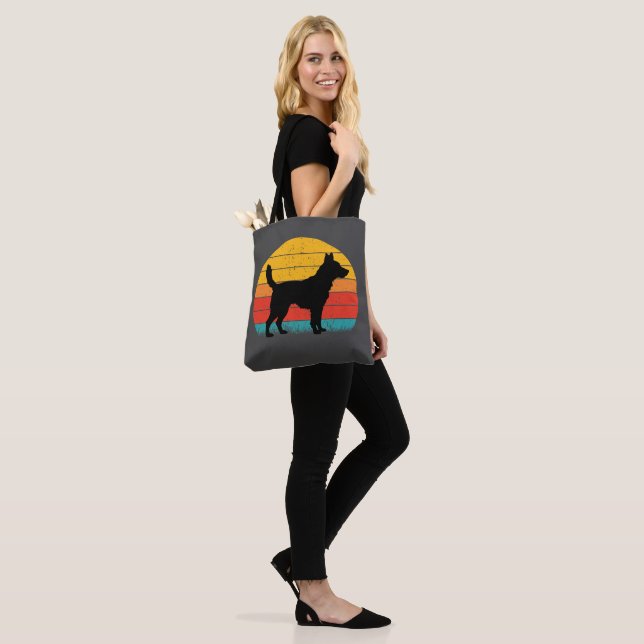 Bolsa Tote Dog Silhouette at Sunset (No(a) Modelo)