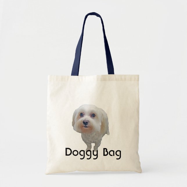 Bolsa Tote Doggy Bag - maltês (Frente)