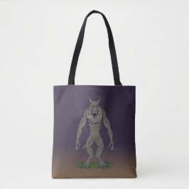 Bolsa Tote Dogman Cryptid ou Werewolf
