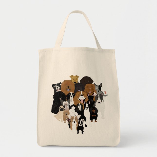 Bolsa Tote Dogs, Cat, Chicken Tote Bag (Frente)