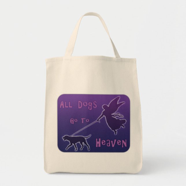 Bolsa Tote Dogs Go To Heaven (Frente)
