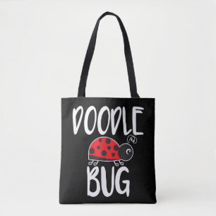 Bolsa Tote Doida Besouro Engraçado Rabisco