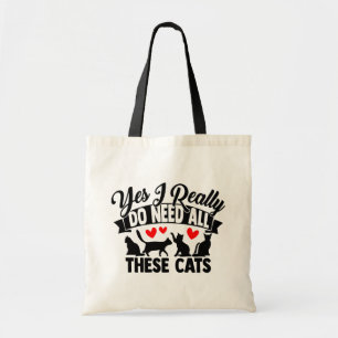 Bolsa Tote Doida Senhora do Gato Louca Gatinho Engraçado Mãe