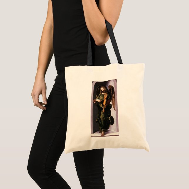 Bolsa Tote Dois Anjos Diferentes por Leonardo da Vinci (Frente (produto))
