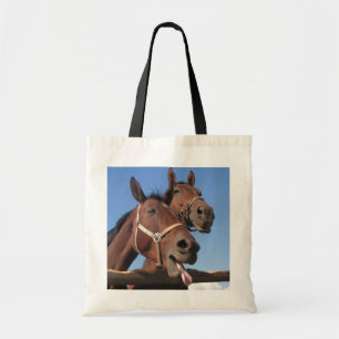 Bolsa Tote Dois Cavalos De Baía, Cavalo Sai Da Língua