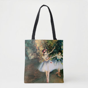 Bolsa Tote Dois dançarinos em um palco desgaseificam perto