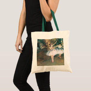 Bolsa Tote Dois dançarinos em um palco por Edgar Degas, Arte