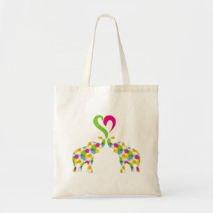 Bolsa Tote Dois elefantes apaixonados