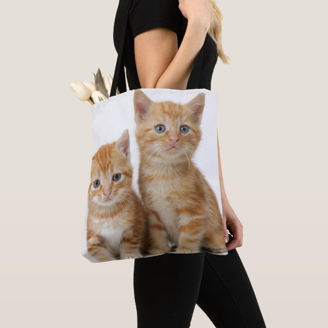 Bolsa Tote Dois gatinhos adoráveis (Close Up)