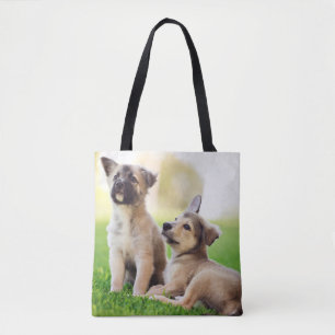 Bolsa Tote Dois German shepherd