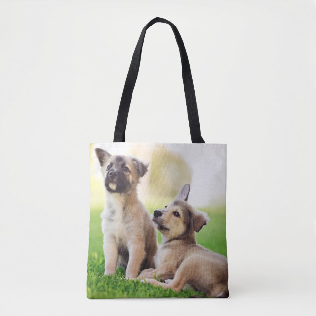 Bolsa Tote Dois German shepherd (Frente)