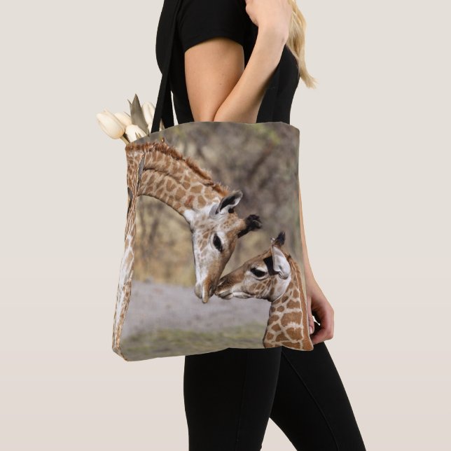 Bolsa Tote Dois girafas novos (Close Up)