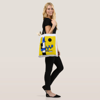 Bolsa Tote Dois Lados Da Etnicidade Amarelo Azul Preto Branco