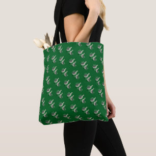 Bolsa Tote Dois Pombos Cortados Estêncil Estilo Retrô 8