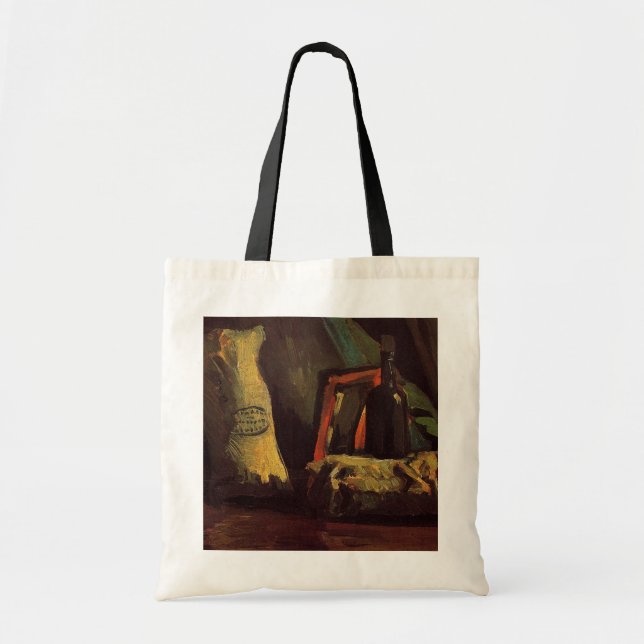 Bolsa Tote Dois Sacos e uma Garrafa de Vincent van Gogh (Frente)