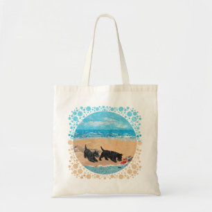 Bolsa Tote Dois Scotties na Praia