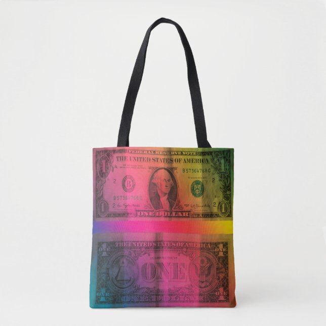 Bolsa Tote dólar arco-íris (Frente)