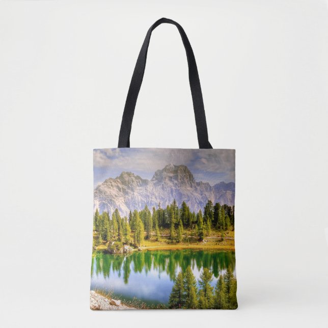 Bolsa Tote Dolomite Mountains and Lake Stunning Landscape (Frente)