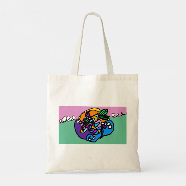 Bolsa Tote Dolphin wave  (Verso)