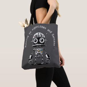 Bolsa Tote Dome Head Robot - Executando em Algoritmos e Sarca